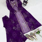 Designer Tibby Silk Shrug, Blouse & Sharara Set | Embroidered & Printed 3-Piece Stitched Outfit