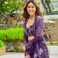 Designer Tibby Silk Shrug, Blouse & Sharara Set | Embroidered & Printed 3-Piece Stitched Outfit
