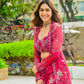 Designer Tibby Silk Shrug, Blouse & Sharara Set | Embroidered & Printed 3-Piece Stitched Outfit