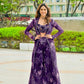 Designer Tibby Silk Shrug, Blouse & Sharara Set | Embroidered & Printed 3-Piece Stitched Outfit