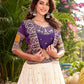 Designer Vichitra Lehenga Choli with Embroidered Koti for Wedding and Festive Wear