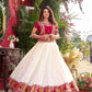Designer Vichitra Lehenga Choli with Embroidered Koti for Wedding and Festive Wear