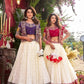 Designer Vichitra Lehenga Choli with Embroidered Koti for Wedding and Festive Wear