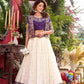 Designer Vichitra Lehenga Choli with Embroidered Koti for Wedding and Festive Wear