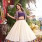 Designer Vichitra Lehenga Choli with Embroidered Koti for Wedding and Festive Wear