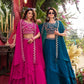 Designer Vichitra Silk Embroidered Lehenga Choli Set for Wedding and Festive Wear