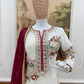 Designer White Embroidered Palazzo Suit Set for Festive and Family Functions