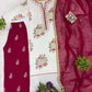 Designer White Embroidered Palazzo Suit Set for Festive and Family Functions