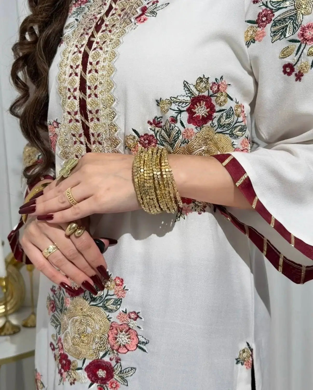 Designer White Embroidered Palazzo Suit Set for Festive and Family Functions