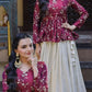 Designer soft white Lehenga with Long peplum blouse for Festive Occasions