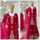 Diamond Georgette Embroidered Sharara Set with Dupatta