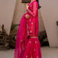 Diamond Georgette Embroidered Sharara Set with Dupatta