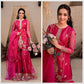 Diamond Georgette Embroidered Sharara Set with Dupatta