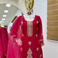 Diamond Georgette Embroidered Sharara Set with Dupatta