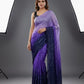 Diamond Silk Digital Printed Saree with Sequins Work