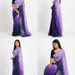 Diamond Silk Digital Printed Saree with Sequins Work