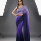 Diamond Silk Digital Printed Saree with Sequins Work