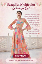 Digital Print Georgette Lehenga Choli Set