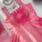 Digital Print Georgette Mirror Work Anarkali Set