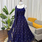 Digital Print Georgette Mirror Work Anarkali Set
