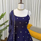 Digital Print Georgette Mirror Work Anarkali Set