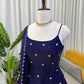 Digital Print Georgette Mirror Work Anarkali Set