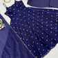 Digital Print Georgette Mirror Work Anarkali Set
