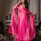 Digital Print Georgette Mirror Work Anarkali Set