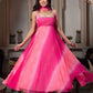 Digital Print Georgette Mirror Work Anarkali Set