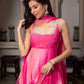 Digital Print Georgette Mirror Work Anarkali Set