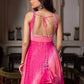 Digital Print Georgette Mirror Work Anarkali Set