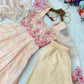 Digital Print Organza Silk Gown Set with Dupatta