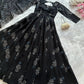 Digital Printed Cotton Anarkali Gown with Dupatta