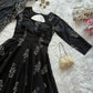 Digital Printed Cotton Anarkali Gown with Dupatta