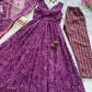 Digital Printed Cotton Anarkali Suit with Dupatta