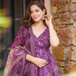 Digital Printed Cotton Anarkali Suit with Dupatta
