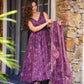 Digital Printed Cotton Anarkali Suit with Dupatta