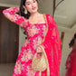 Digital Printed Georgette Kurta Sharara Set with Dupatta