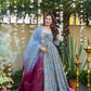 Digital Printed Organza Silk Anarkali Gown Set