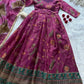 Digital Printed Organza Silk Anarkali Gown Set