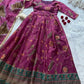 Digital Printed Organza Silk Anarkali Gown Set
