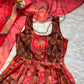 Digital Printed Organza Silk Anarkali Gown Set