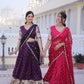 Dola Silk Meena Weaving Lehenga Set with Dupatta