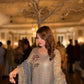 Dove Grey Faux Georgette Pearl Moti Embroidered Kurti Pant Set for Wedding & Festive Wear