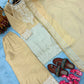 Dual Tone Banarasi Silk Palazzo Suit Set for Wedding and Festive Wear