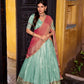Dupion Silk Zari Weaving Lehenga Set