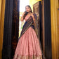 Dupion Silk Zari Weaving Lehenga Set