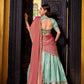 Dupion Silk Zari Weaving Lehenga Set