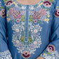 Dusty Pink & Lavender Chinon Embroidered Palazzo Suit Set with Zardosi Hand Work Dupatta