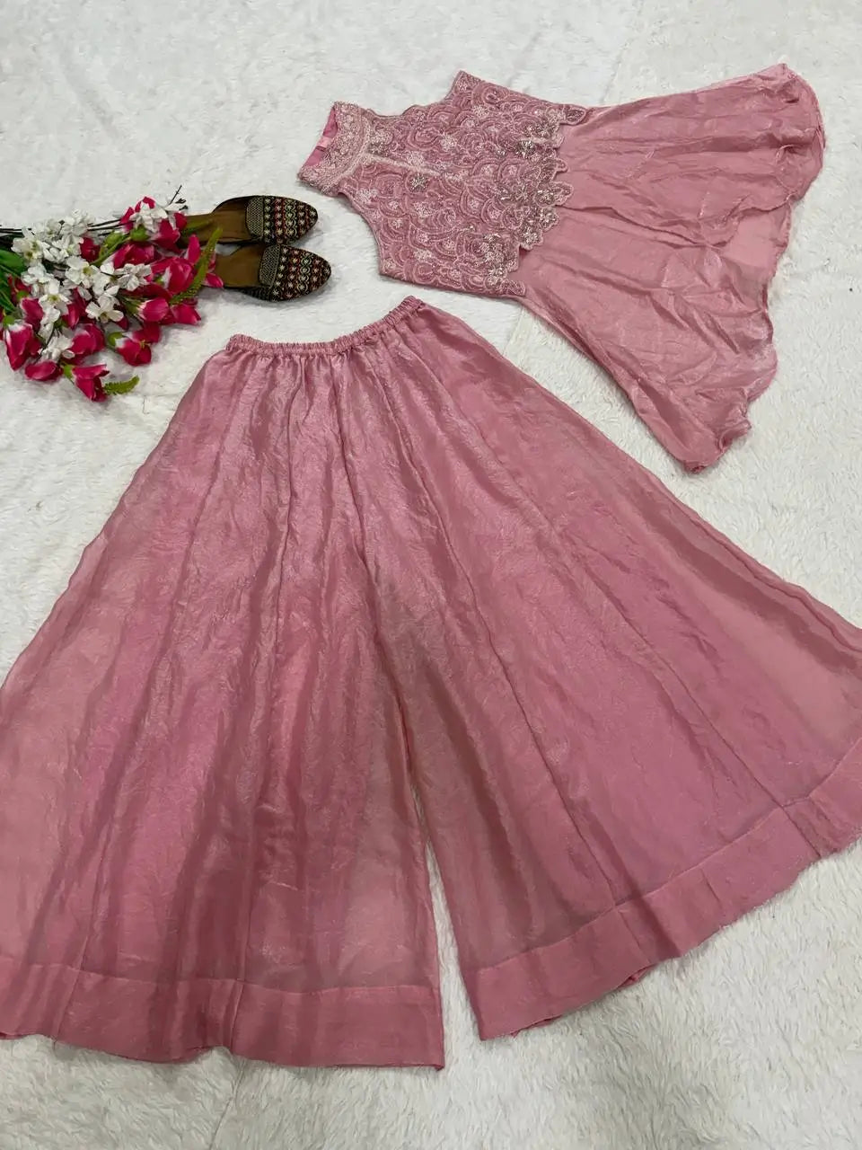 Dusty Rose Halter Sharara